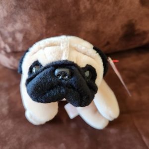 "PUGSLY" THE DOG TY BEANIE BABY BIRTHDAY: MAY 2, 1996